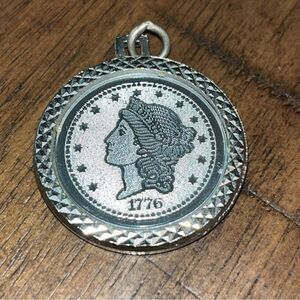 Coin Pendant / Medallion. 1776 & Twenty D. Commemorative‎